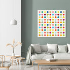 Vintage and Colourful Circles by Jean-christophe Tabary on GIANT ART - yellow digital drawing