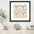 Vintage and Colourful Circles by Jean-christophe Tabary on GIANT ART - yellow digital drawing