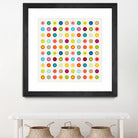 Vintage and Colourful Circles by Jean-christophe Tabary on GIANT ART - yellow digital drawing