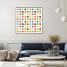 Vintage and Colourful Circles by Jean-christophe Tabary on GIANT ART - yellow digital drawing