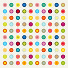 Vintage and Colourful Circles by Jean-christophe Tabary on GIANT ART - yellow digital drawing