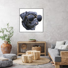 Pug Life by Karim Aboud on GIANT ART - black digital painting