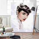 Audrey Hepburn by Dmitry Belov on GIANT ART - white digital painting