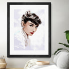 Audrey Hepburn by Dmitry Belov on GIANT ART - white digital painting