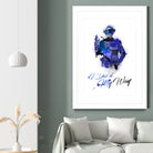 Frank Sinatra Watercolor by Anthony Melice on GIANT ART - blue digital painting