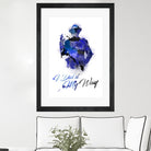 Frank Sinatra Watercolor by Anthony Melice on GIANT ART - blue digital painting