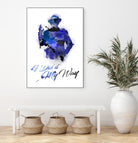 Frank Sinatra Watercolor by Anthony Melice on GIANT ART - blue digital painting