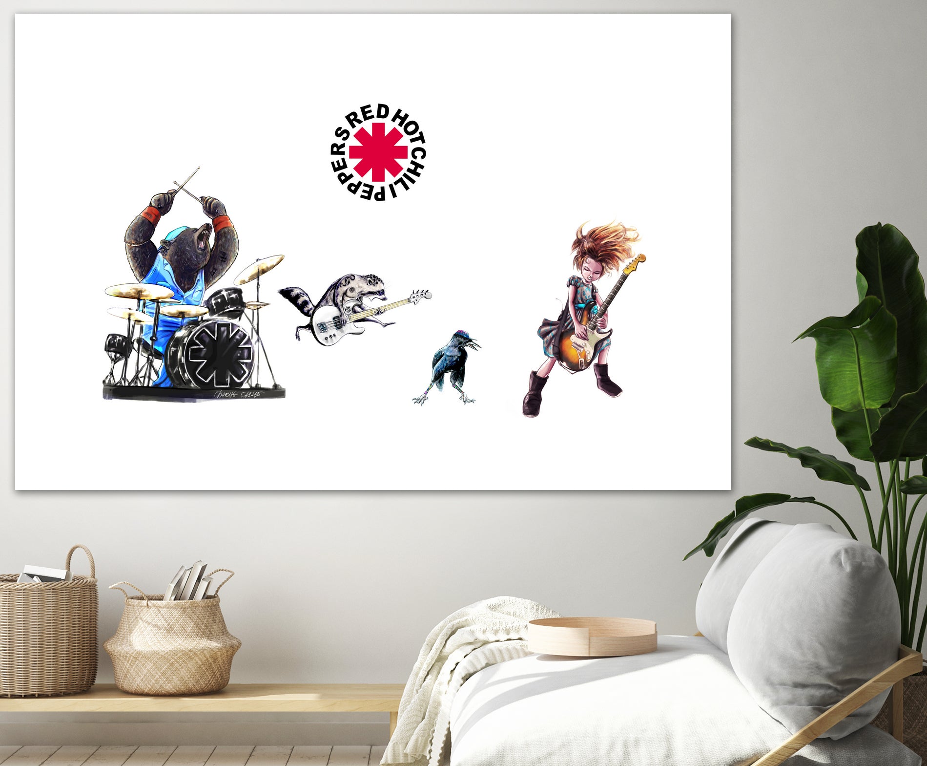 RHCP - The Getaway by Charlie Casado on GIANT ART - white character design