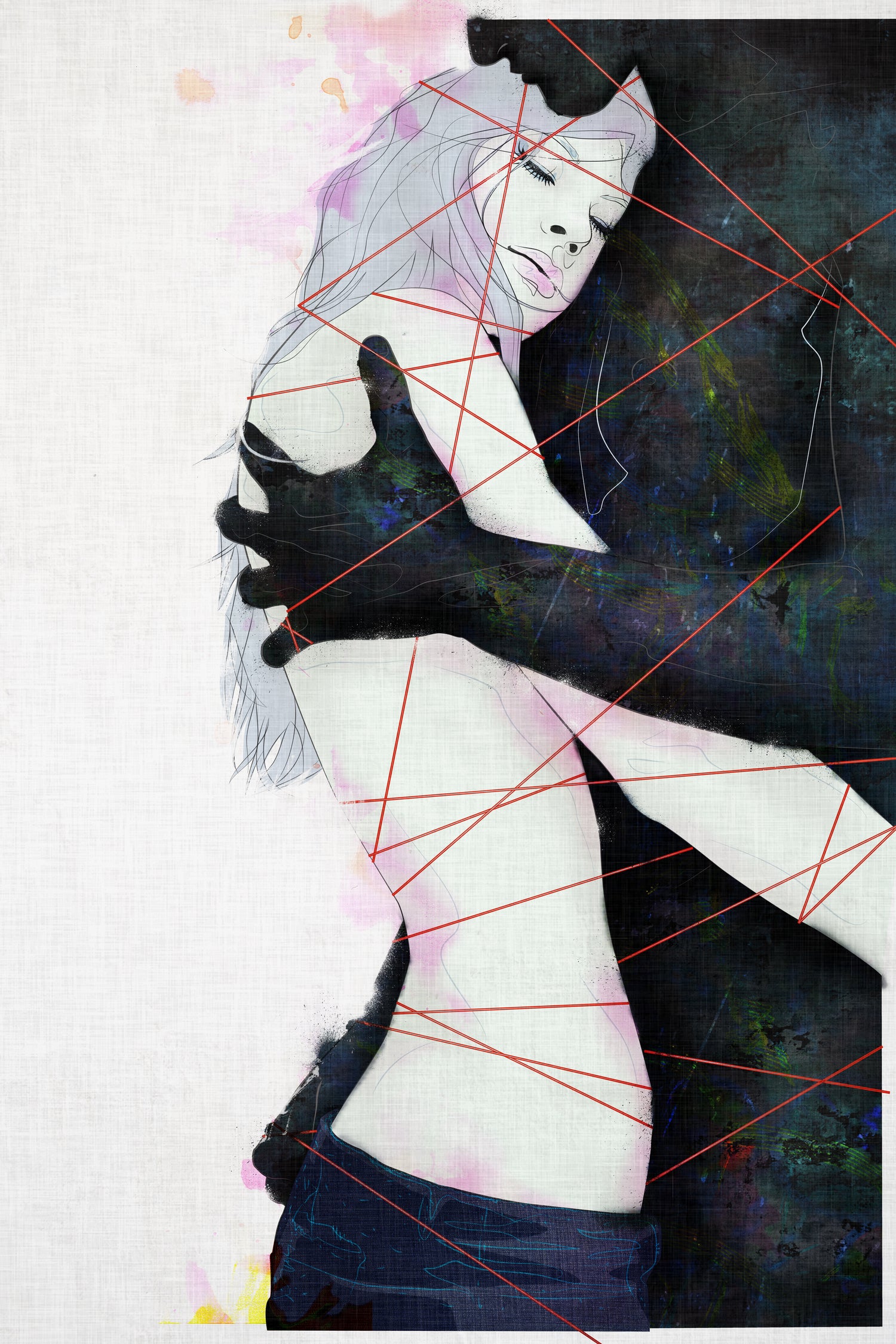 lovers by Yuichi Suzuki on GIANT ART - gray digital drawing