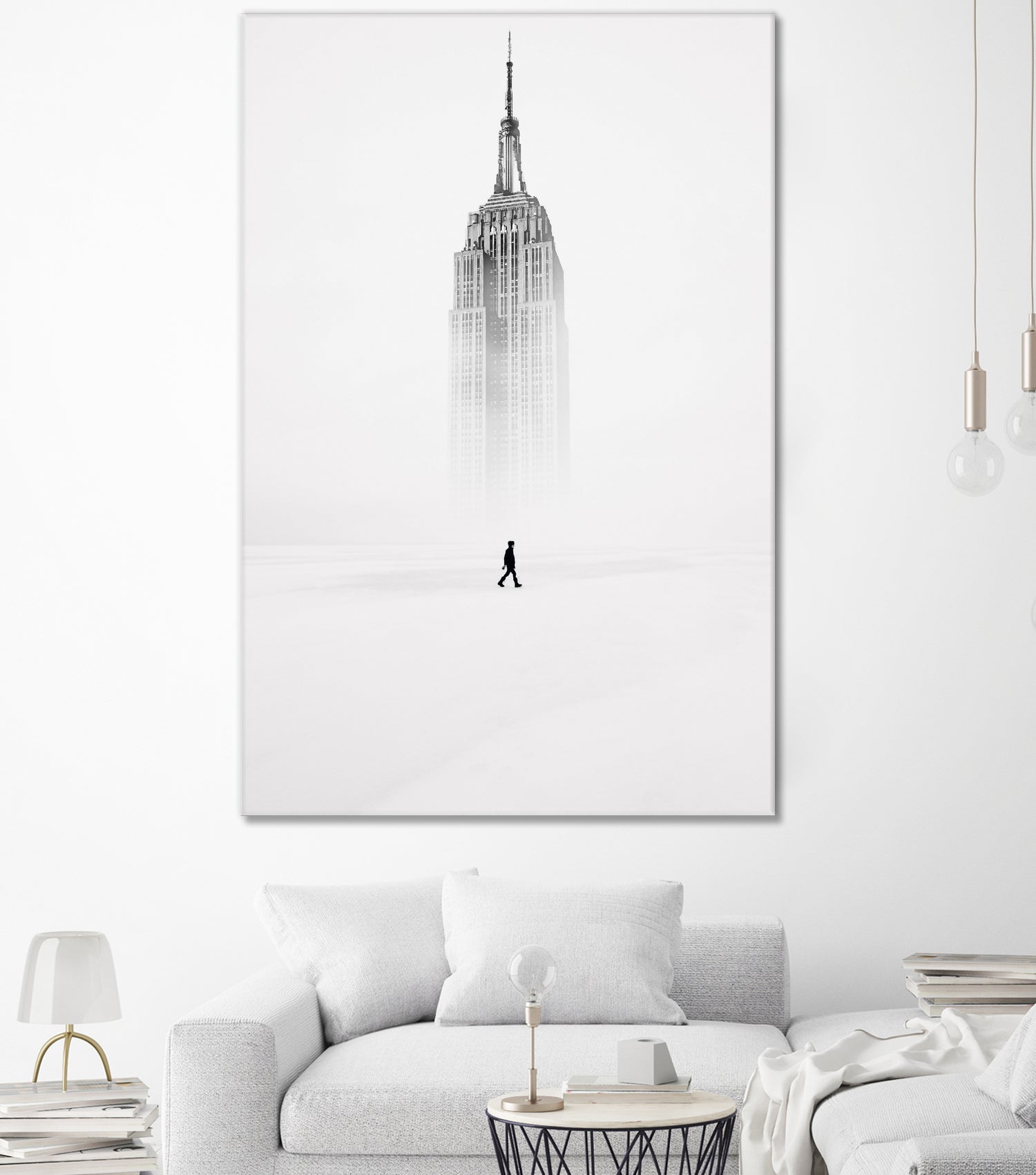 Alone with Empire State Building by GEN Z by Rigaud Mickaël on GIANT ART - white photo illustration