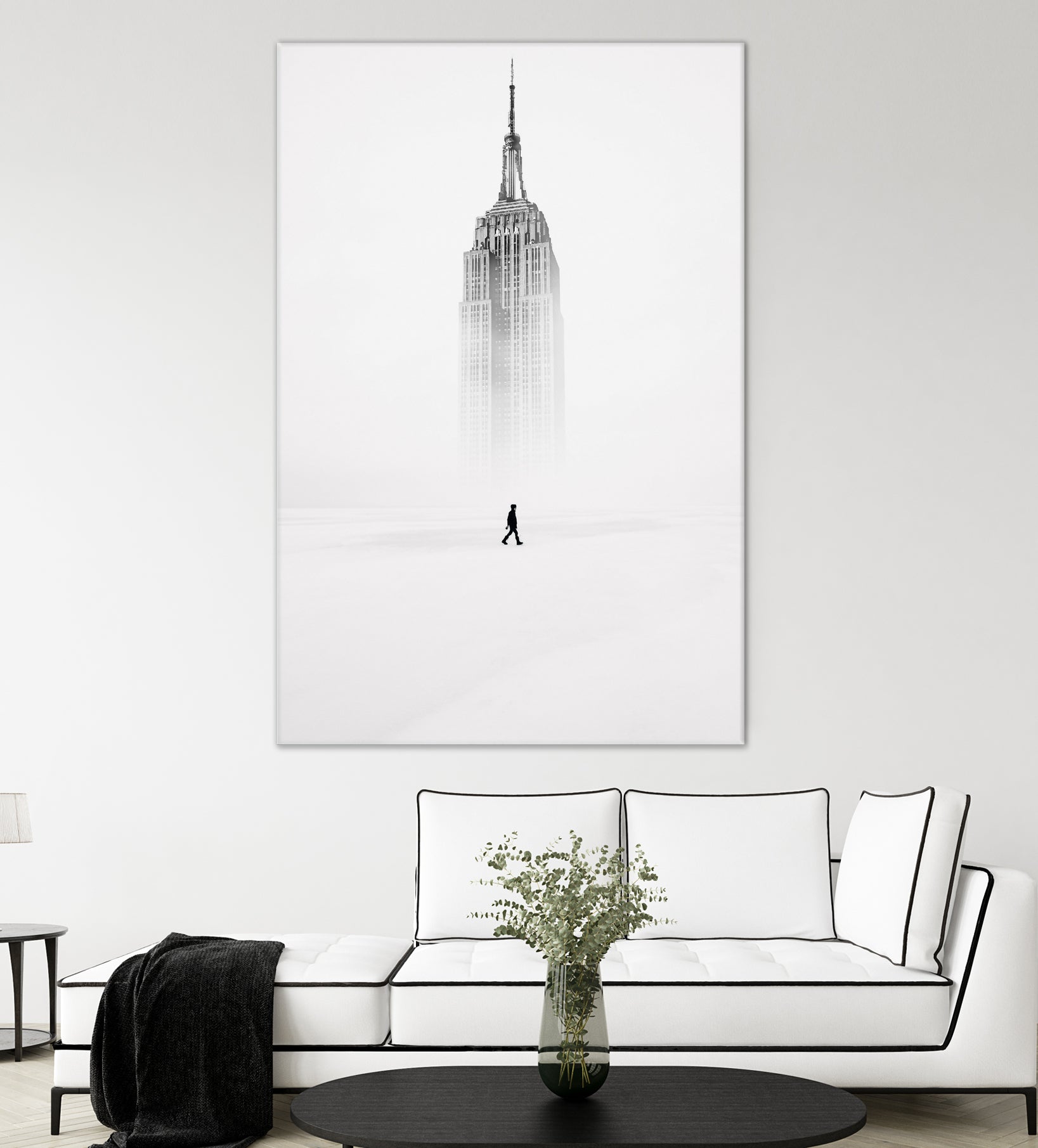 Alone with Empire State Building by GEN Z by Rigaud Mickaël on GIANT ART - white photo illustration