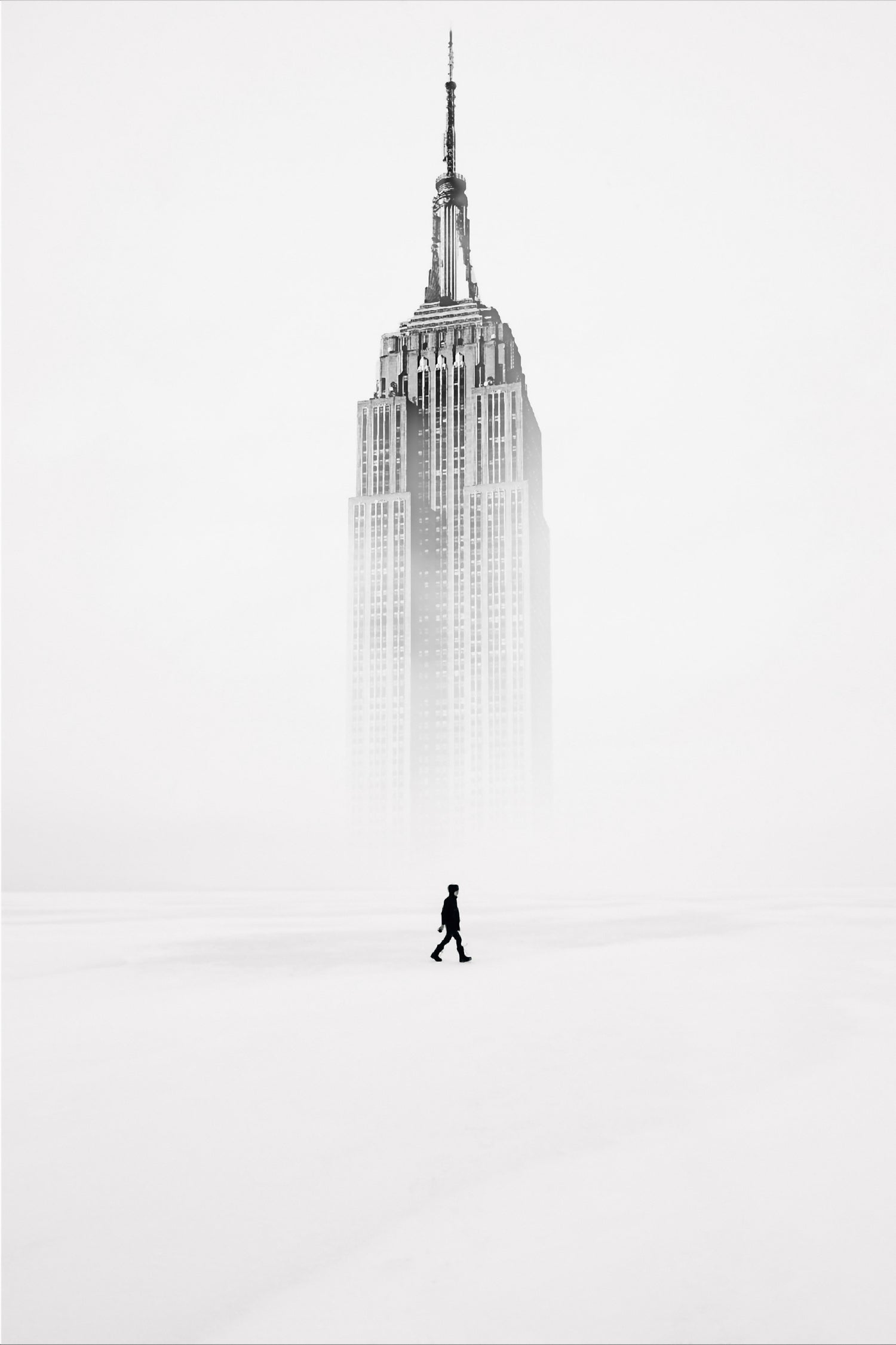 Alone with Empire State Building by GEN Z by Rigaud Mickaël on GIANT ART - white photo illustration