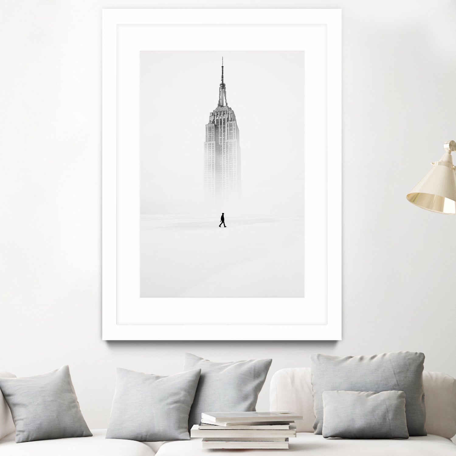 Alone with Empire State Building by GEN Z by Rigaud Mickaël on GIANT ART - white photo illustration