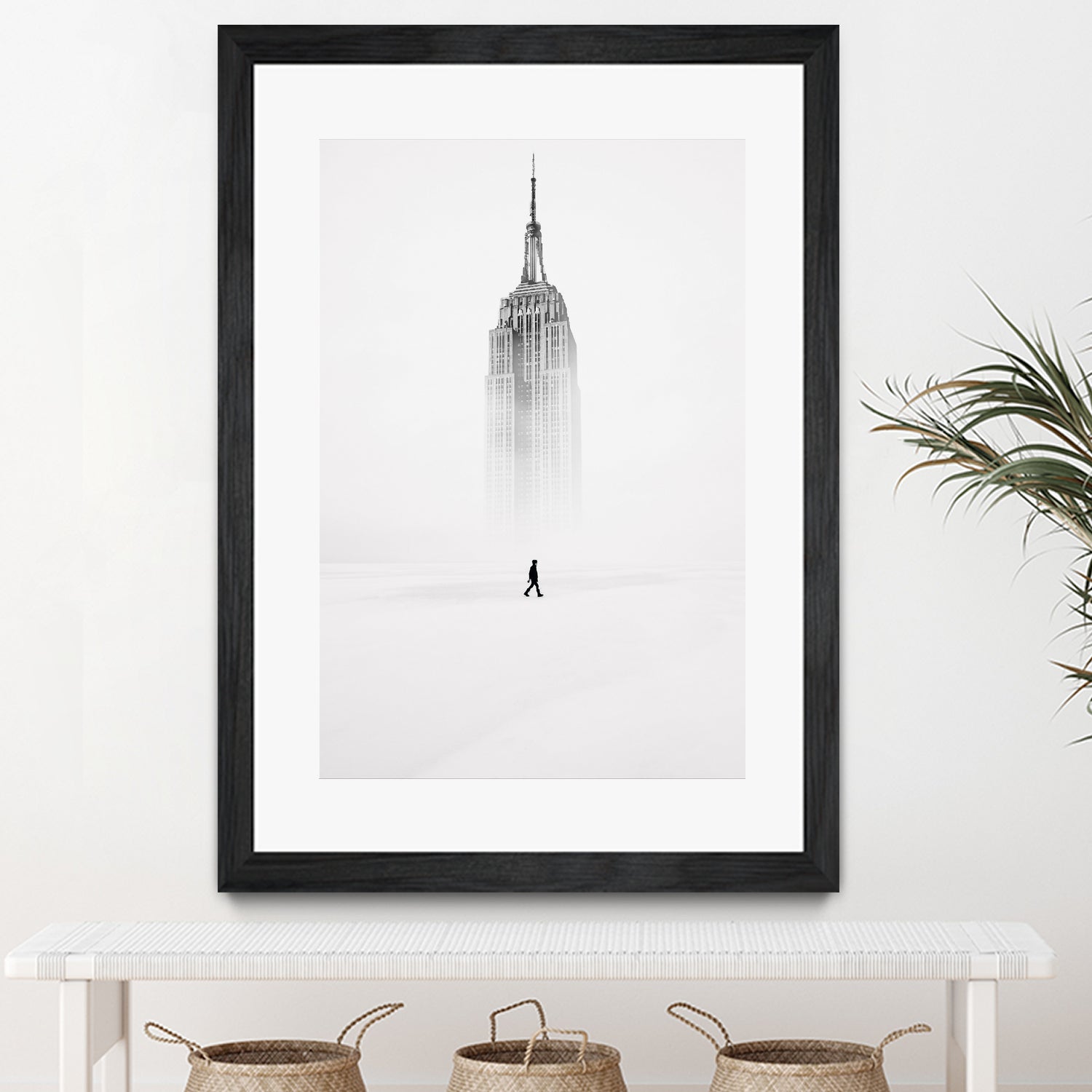 Alone with Empire State Building by GEN Z by Rigaud Mickaël on GIANT ART - white photo illustration