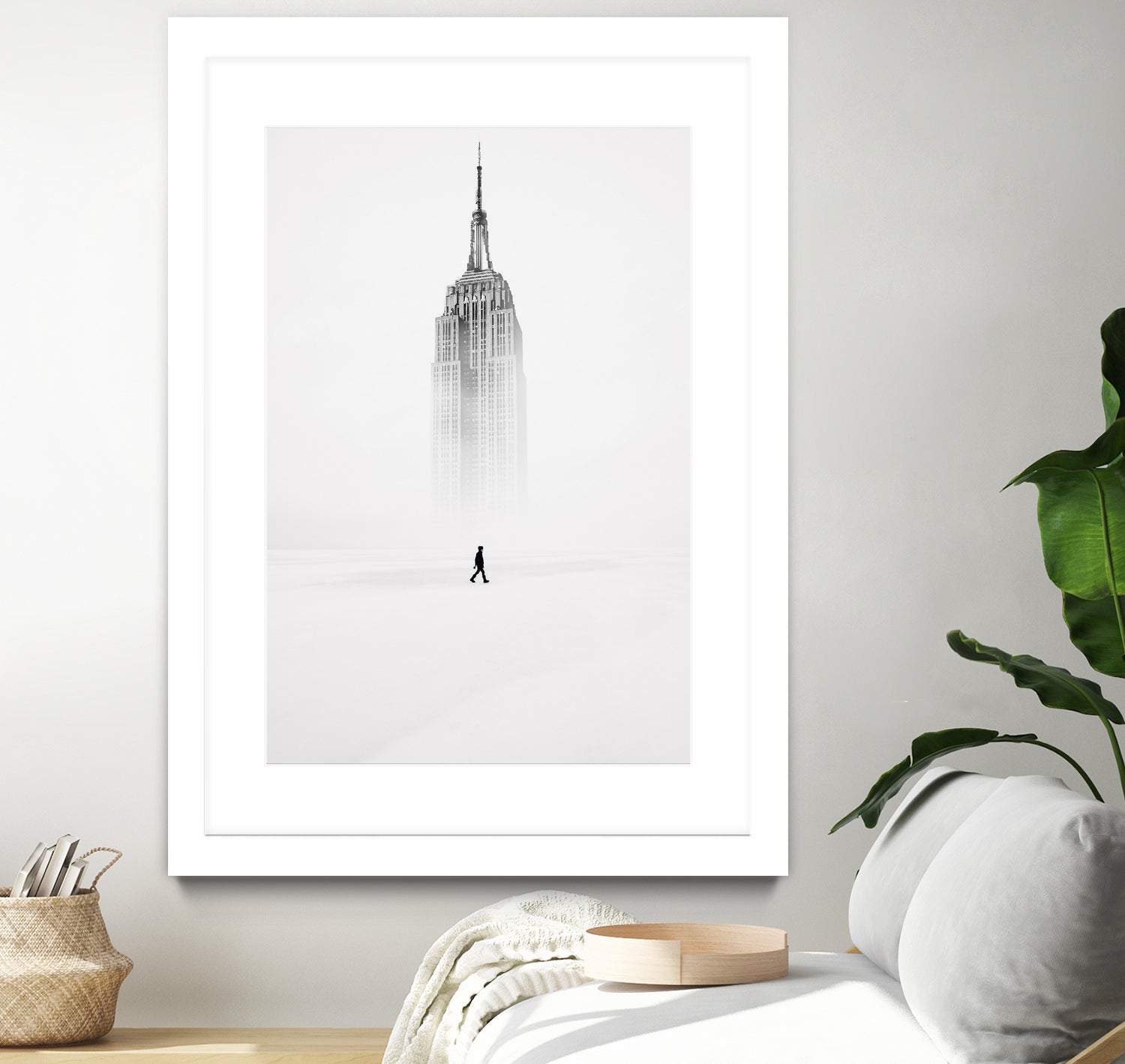 Alone with Empire State Building by GEN Z by Rigaud Mickaël on GIANT ART - white photo illustration