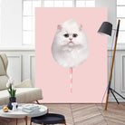 COTTON CANDY CAT by Jonas Loose on GIANT ART - pink photo manipulation