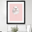 COTTON CANDY CAT by Jonas Loose on GIANT ART - pink photo manipulation