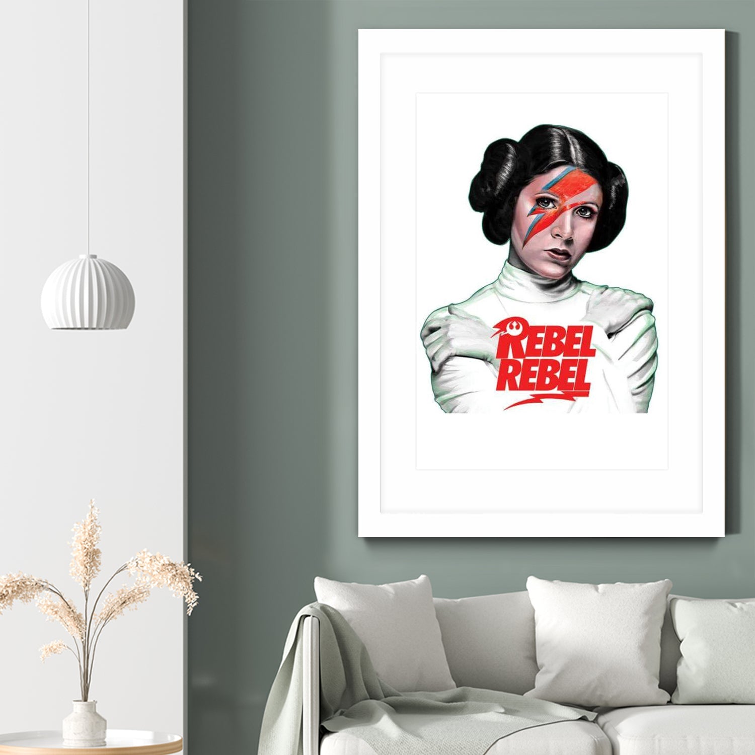 LEIA REBEL REBEL by Mike Tyau on GIANT ART - white digital painting