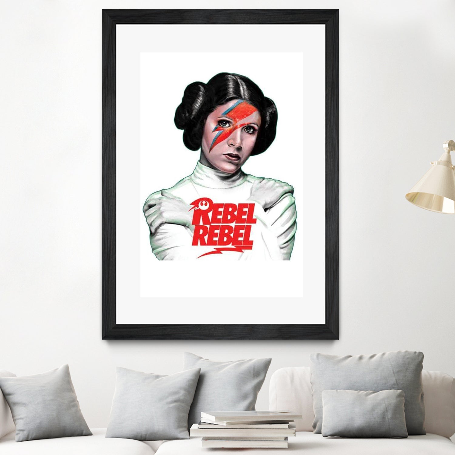 LEIA REBEL REBEL by Mike Tyau on GIANT ART - white digital painting