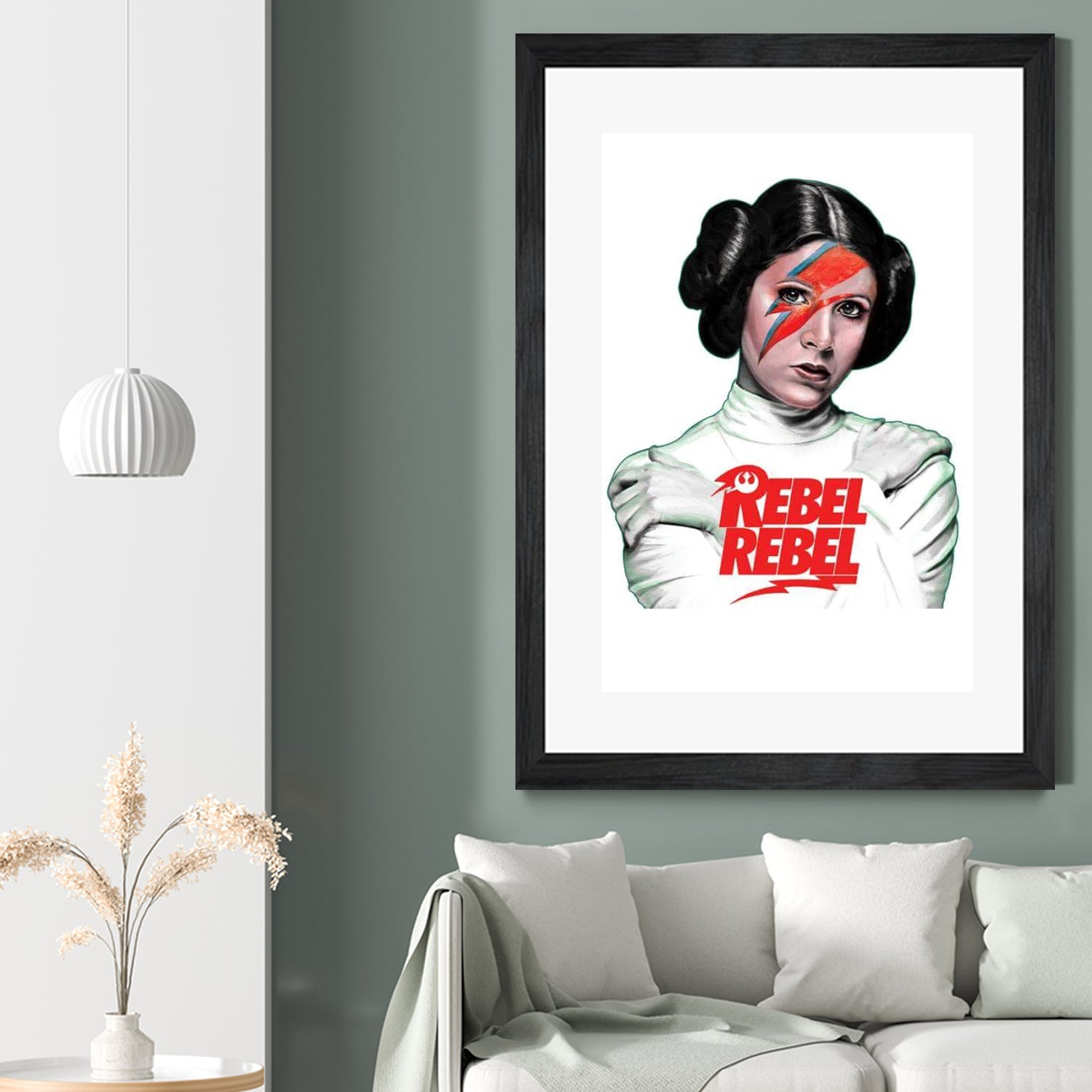 LEIA REBEL REBEL by Mike Tyau on GIANT ART - white digital painting