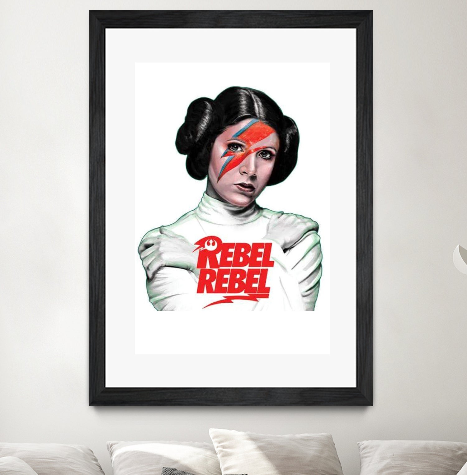 LEIA REBEL REBEL by Mike Tyau on GIANT ART - white digital painting