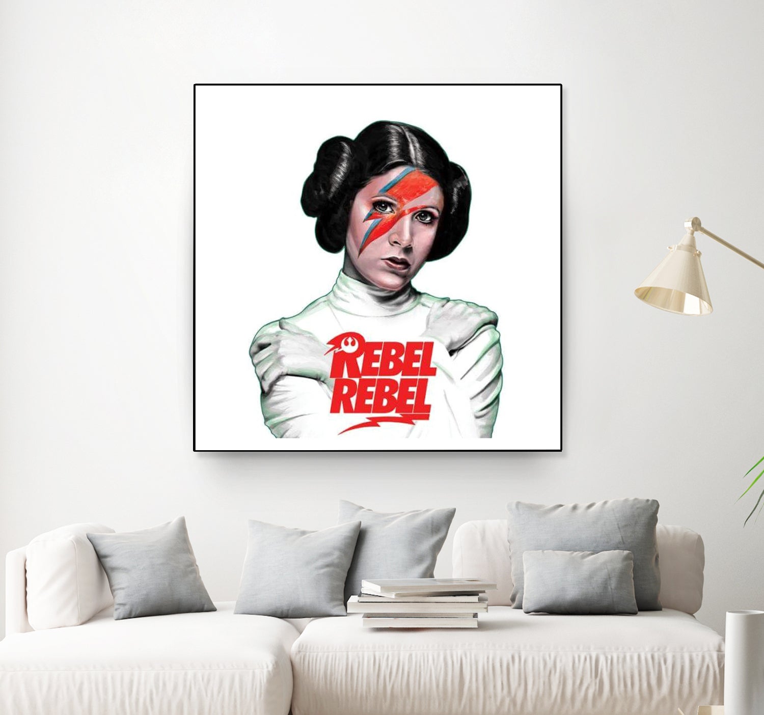 LEIA REBEL REBEL by Mike Tyau on GIANT ART - white digital painting