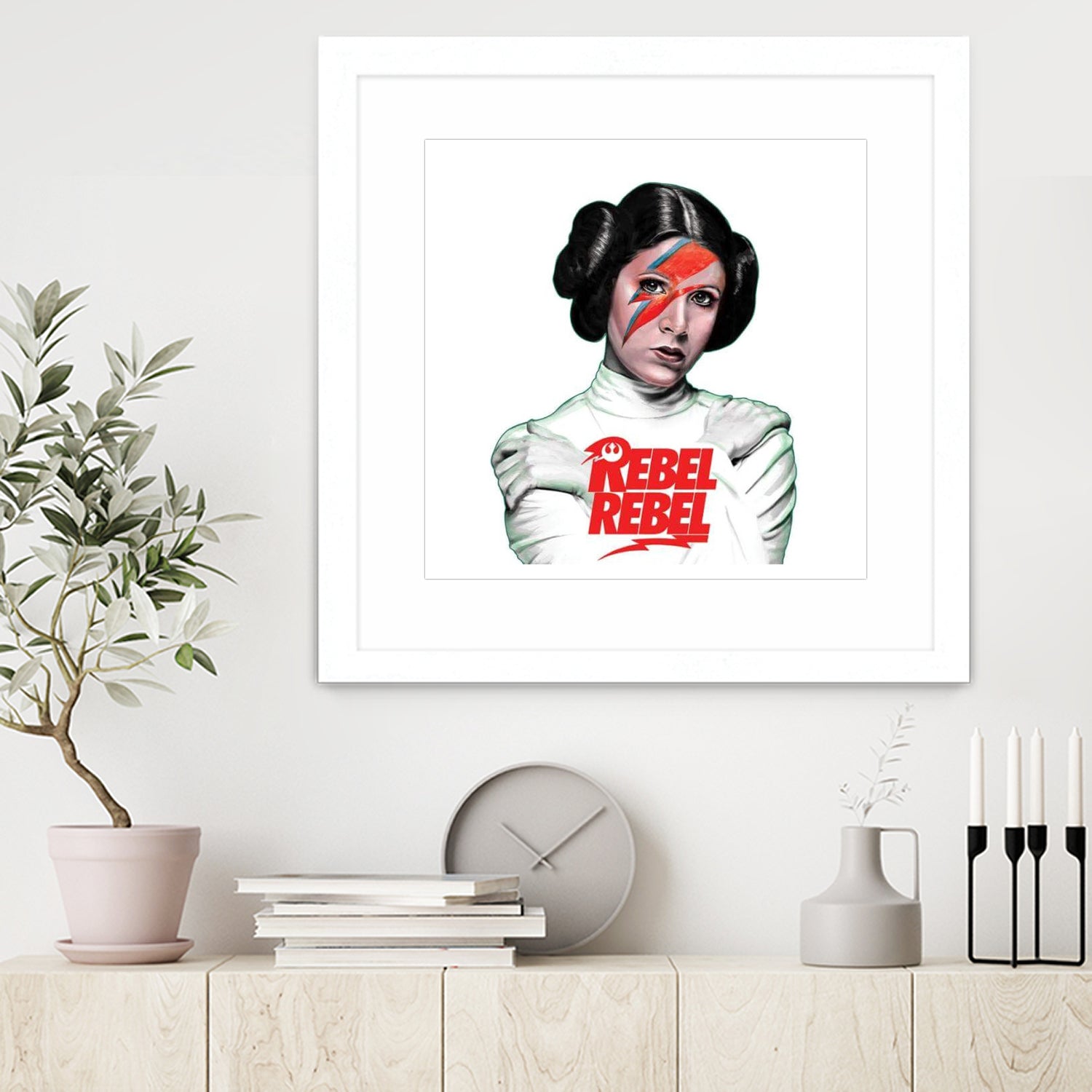 LEIA REBEL REBEL by Mike Tyau on GIANT ART - white digital painting