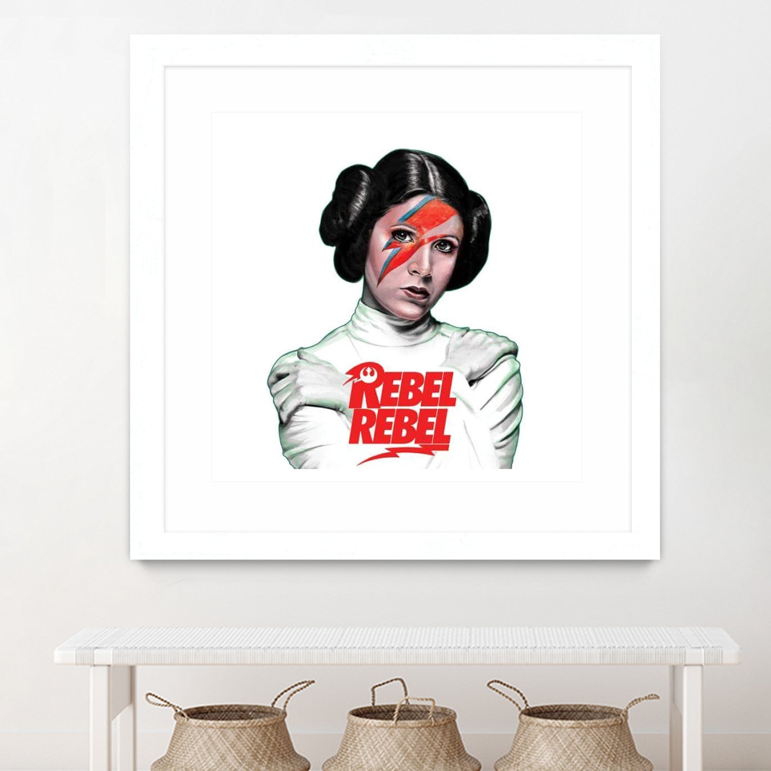 LEIA REBEL REBEL by Mike Tyau on GIANT ART - white digital painting