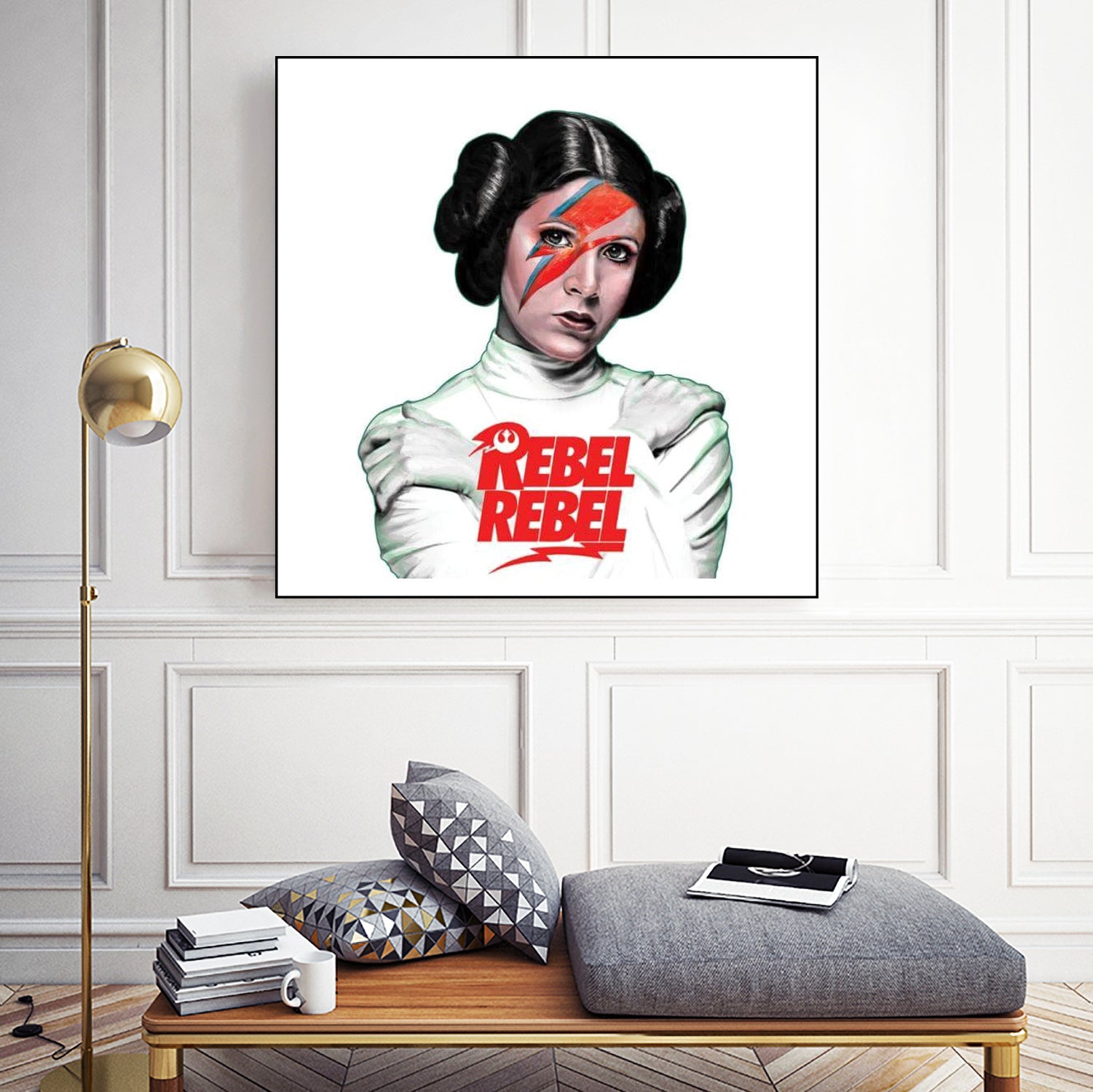 LEIA REBEL REBEL by Mike Tyau on GIANT ART - white digital painting