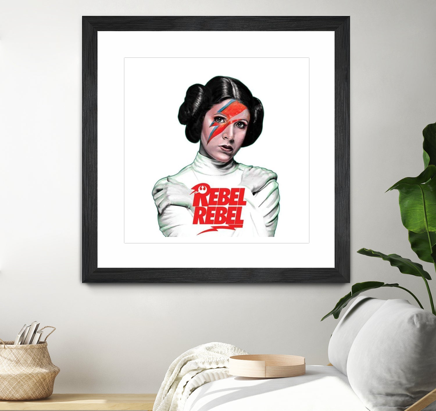 LEIA REBEL REBEL by Mike Tyau on GIANT ART - white digital painting