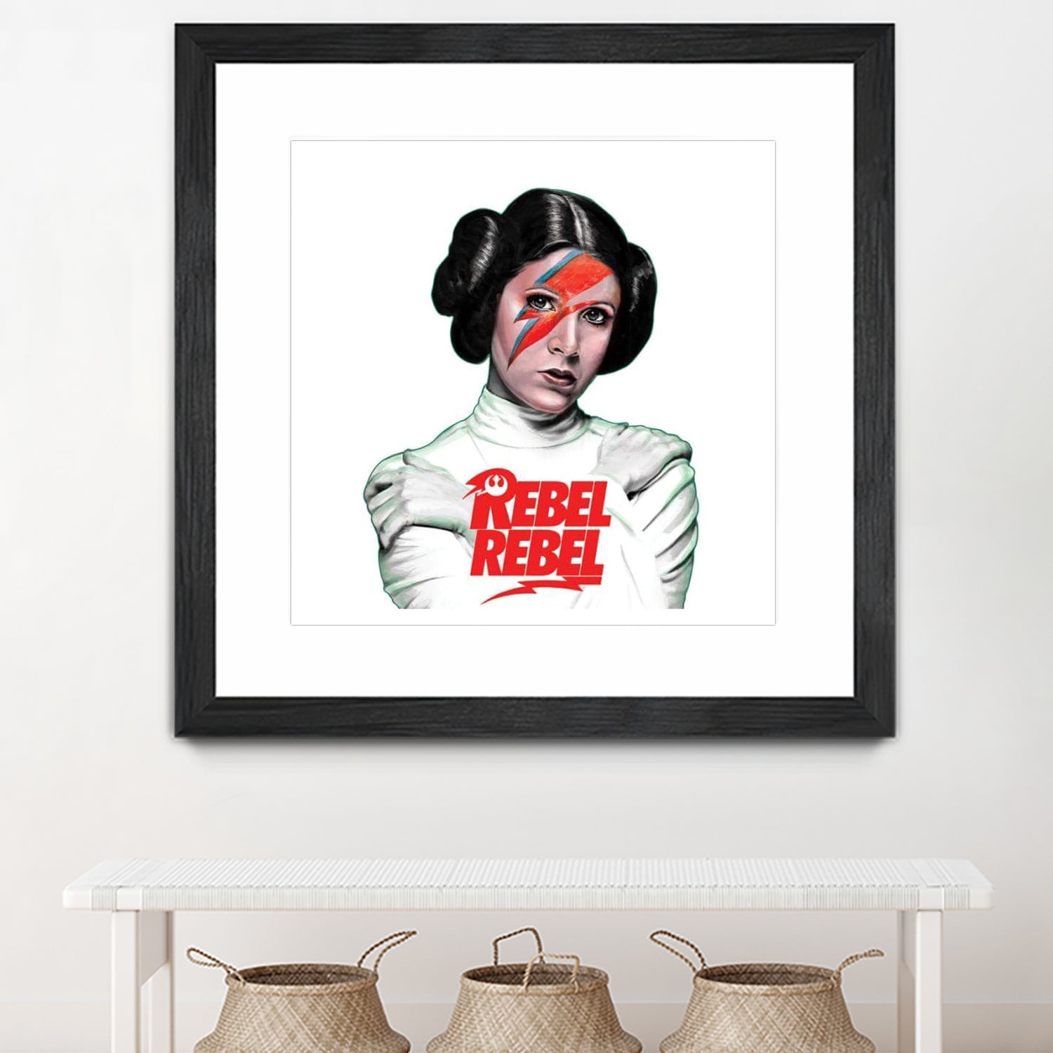 LEIA REBEL REBEL by Mike Tyau on GIANT ART - white digital painting