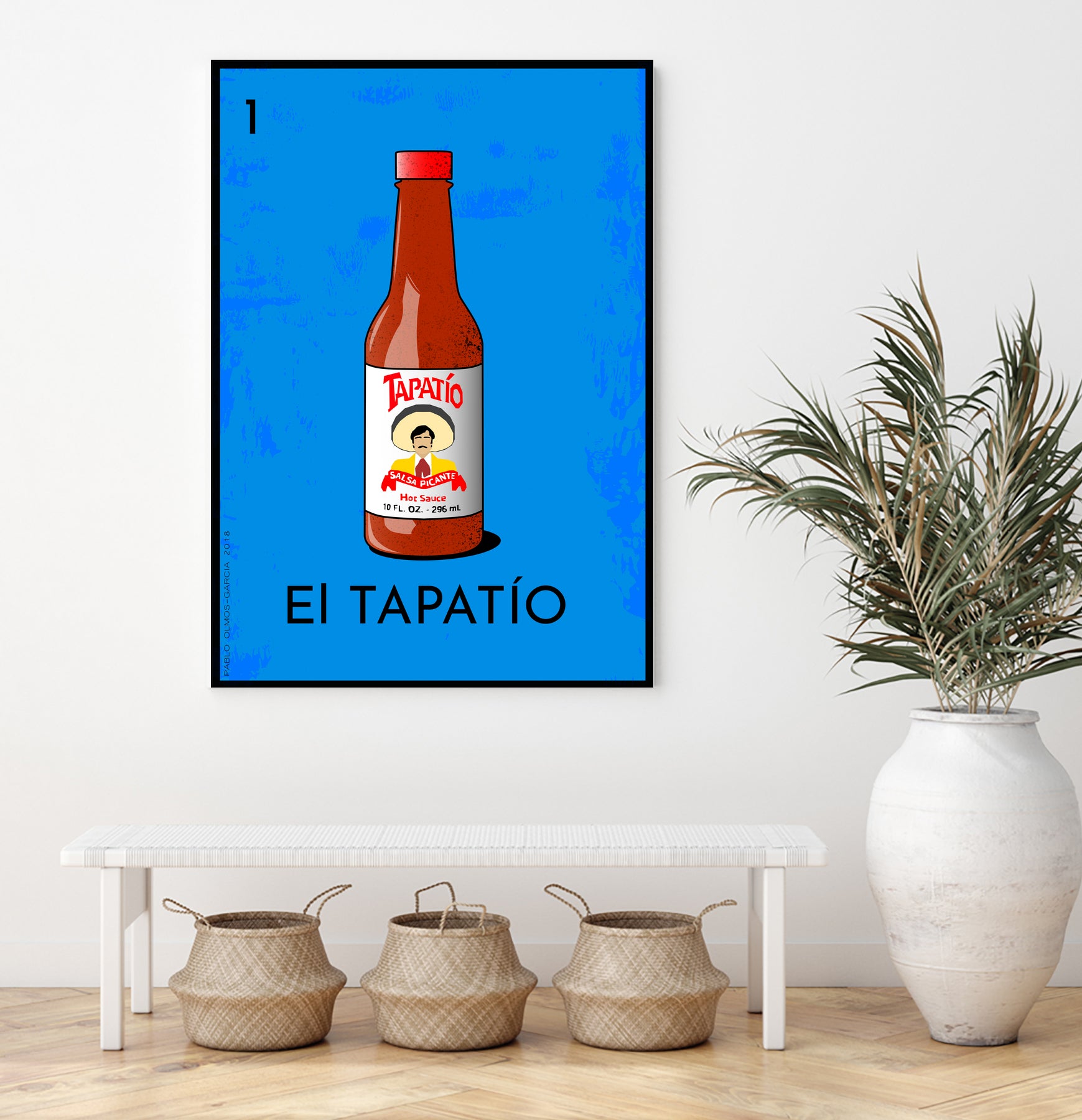 El Tapatío by Pablo Olmos-Garcia on GIANT ART - blue vector illustration