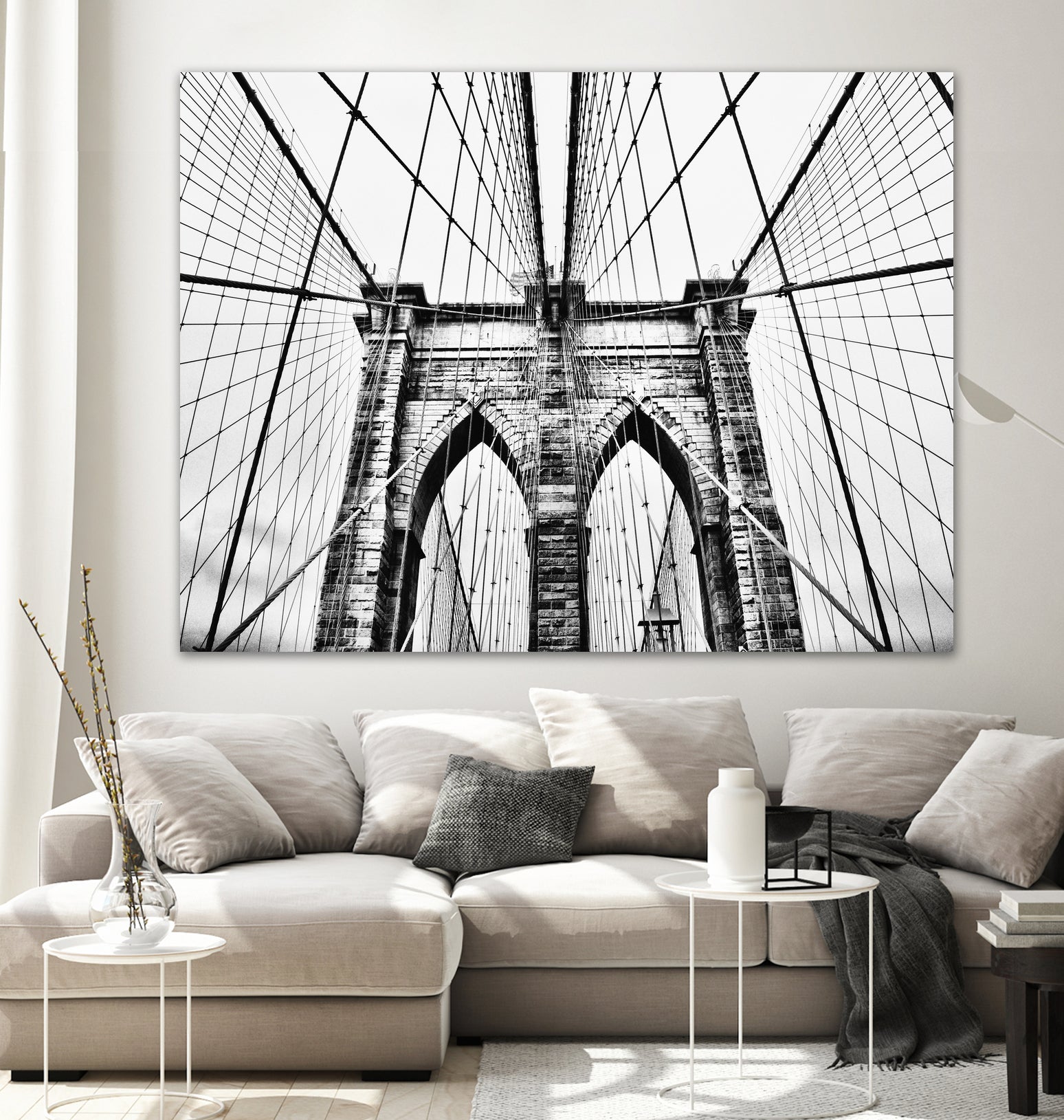 Brooklyn Bridge v by Haris Kavalla on GIANT ART - black photo manipulation