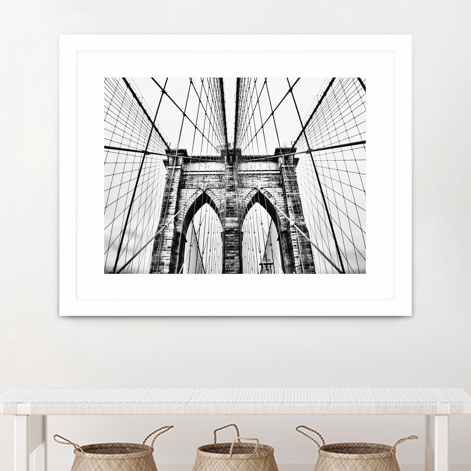 Brooklyn Bridge v by Haris Kavalla on GIANT ART - black photo manipulation