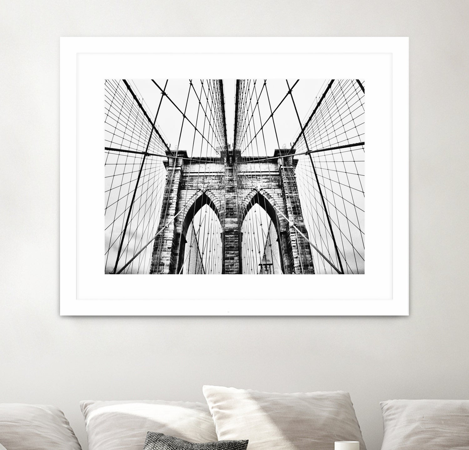 Brooklyn Bridge v by Haris Kavalla on GIANT ART - black photo manipulation