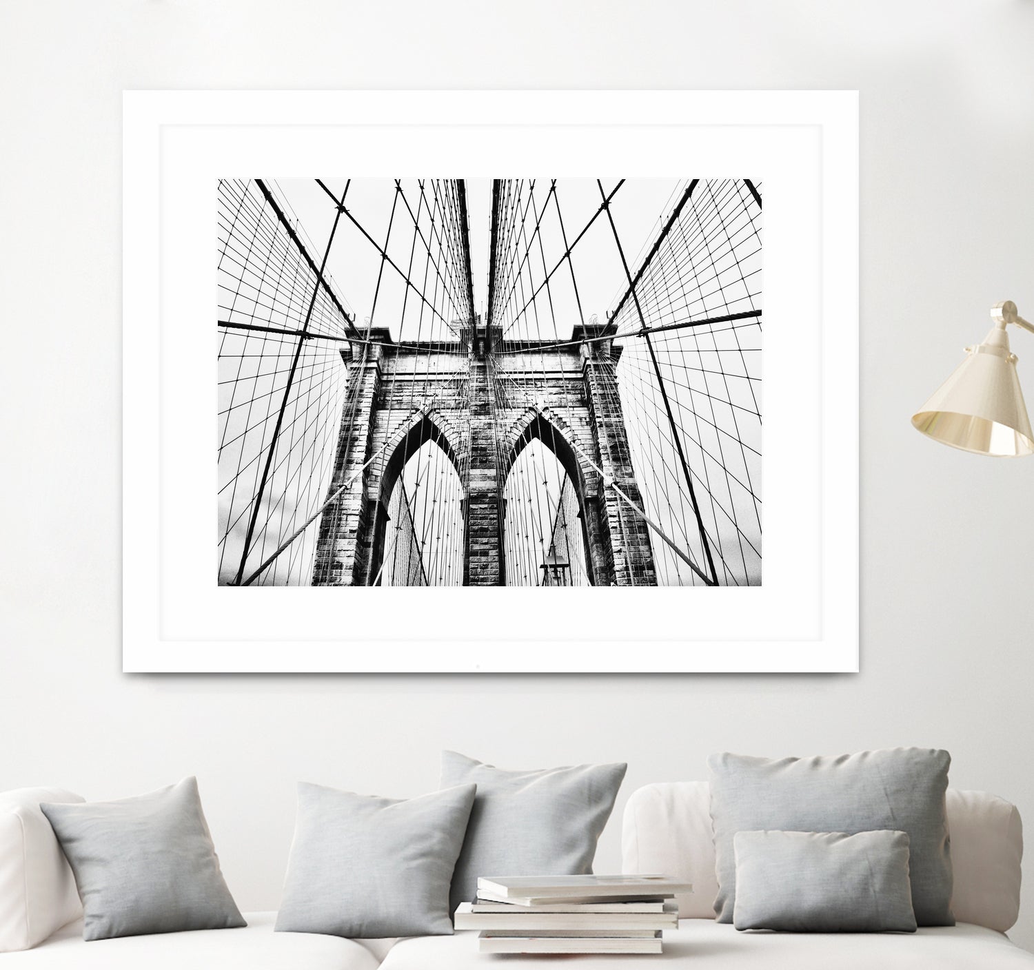 Brooklyn Bridge v by Haris Kavalla on GIANT ART - black photo manipulation