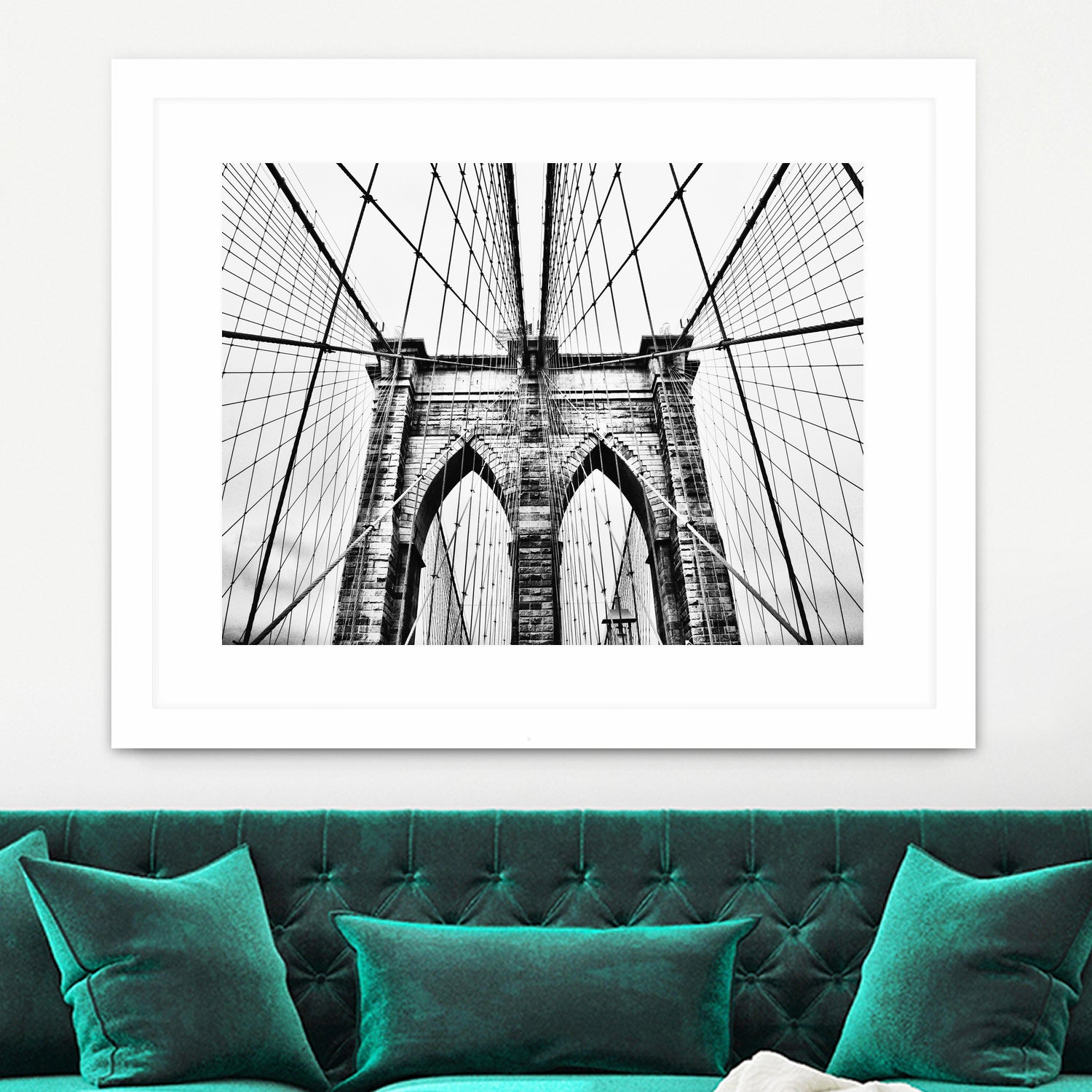 Brooklyn Bridge v by Haris Kavalla on GIANT ART - black photo manipulation