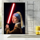 Girl with the Lightsaber by Steve Ash on GIANT ART - black digital painting