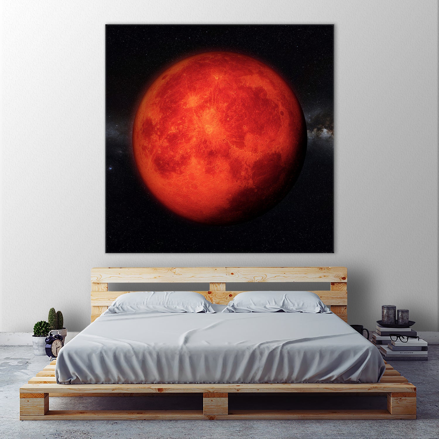 Super bloody Moon by Tenyo Marchev on GIANT ART - red 3d art