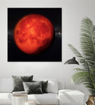 Super bloody Moon by Tenyo Marchev on GIANT ART - red 3d art