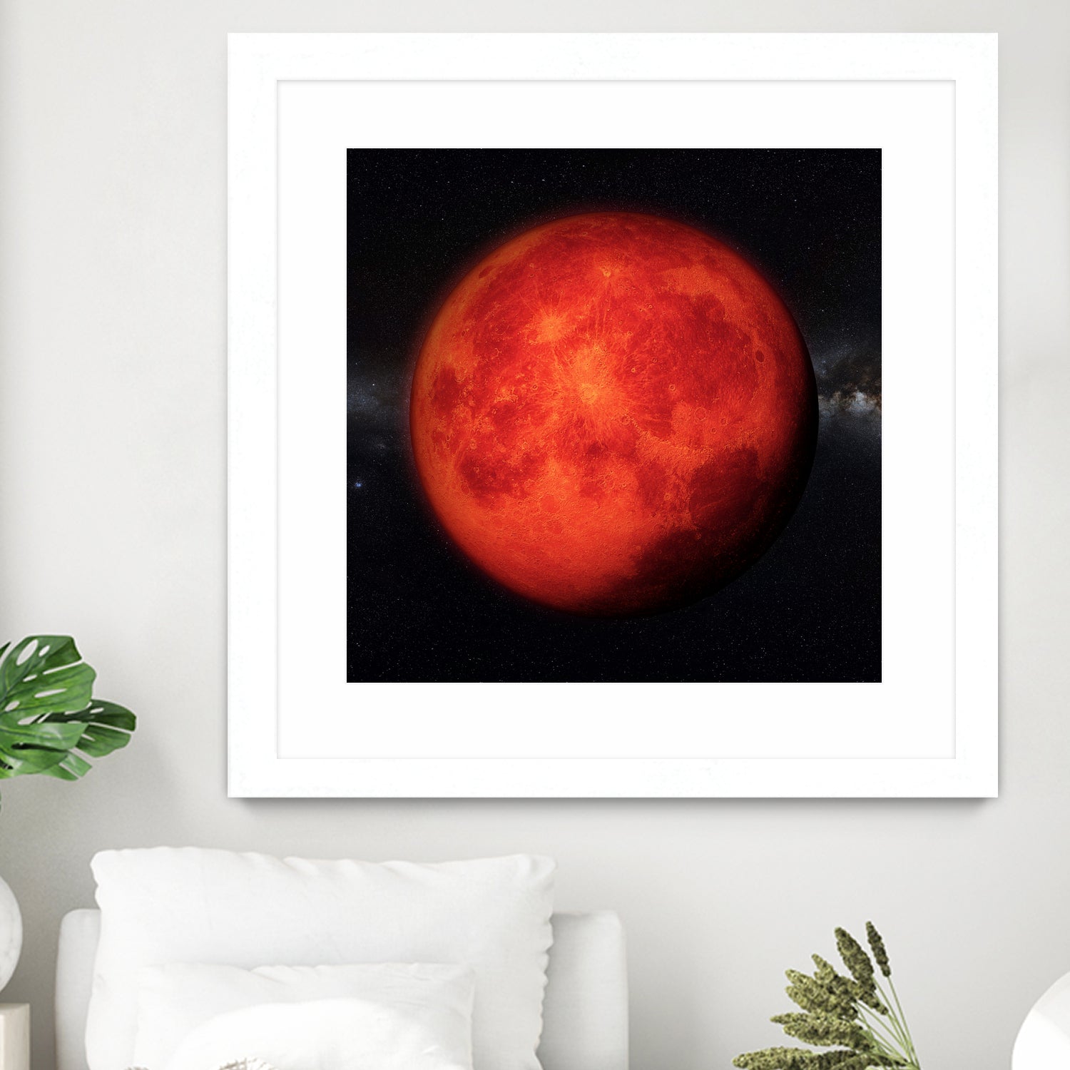 Super bloody Moon by Tenyo Marchev on GIANT ART - red 3d art