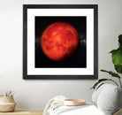 Super bloody Moon by Tenyo Marchev on GIANT ART - red 3d art