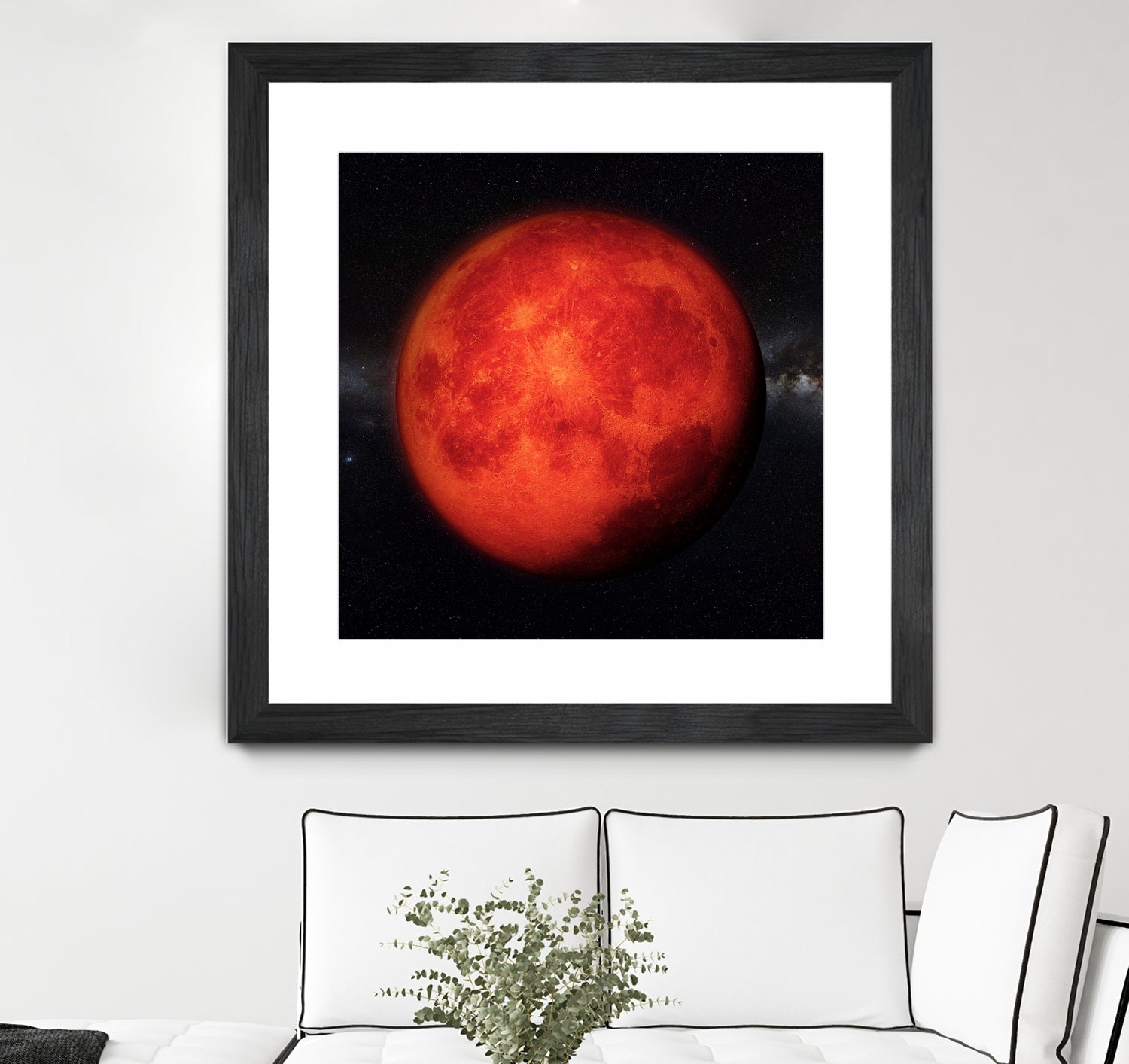 Super bloody Moon by Tenyo Marchev on GIANT ART - red 3d art