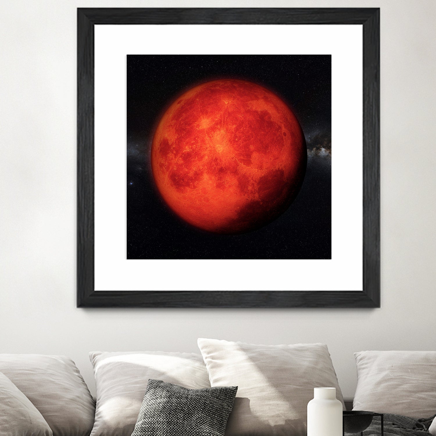 Super bloody Moon by Tenyo Marchev on GIANT ART - red 3d art