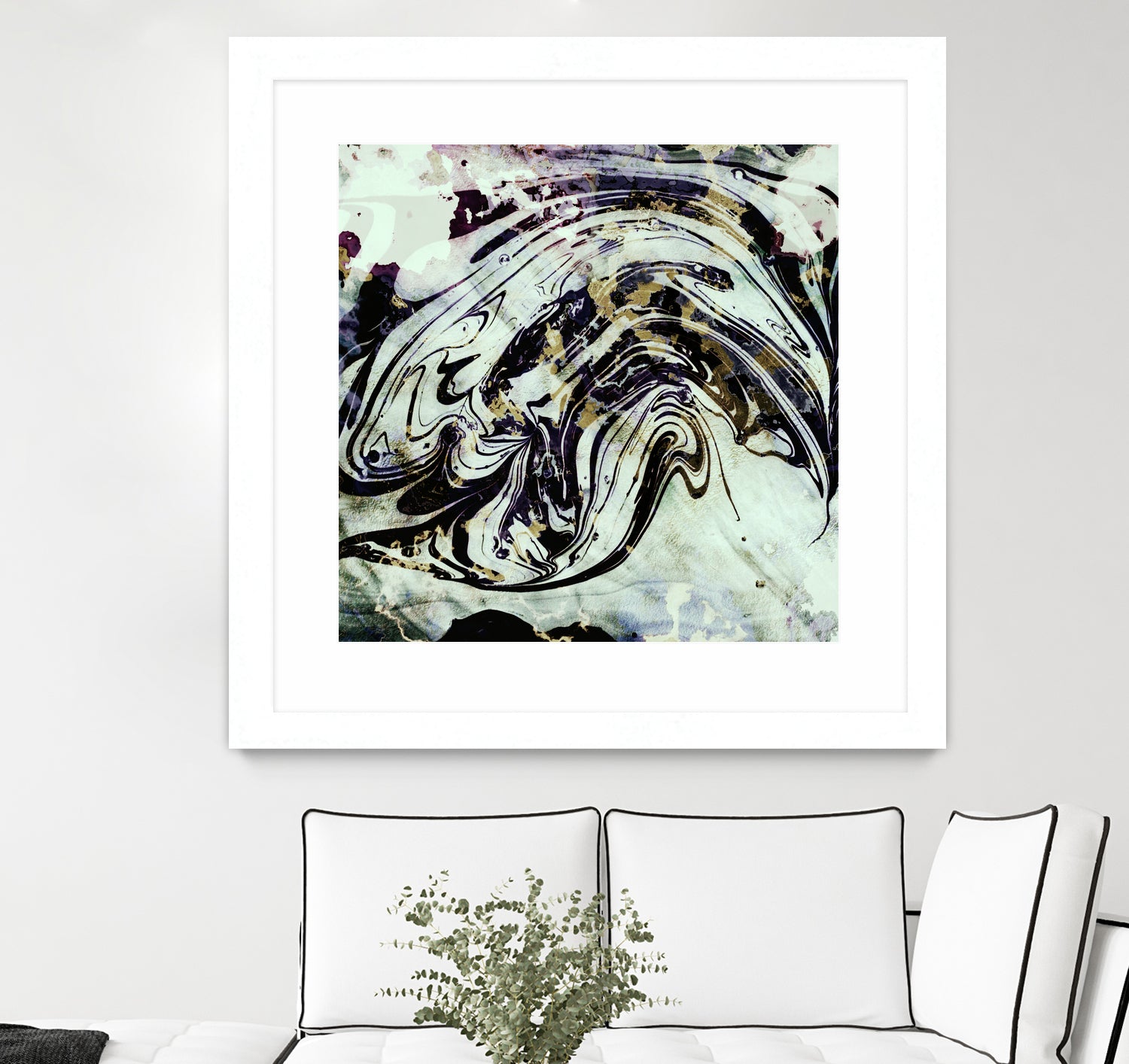 black gold marble by Haris Kavalla on GIANT ART - black digital painting