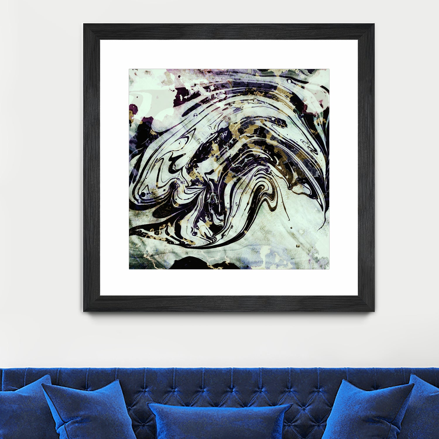 black gold marble by Haris Kavalla on GIANT ART - black digital painting