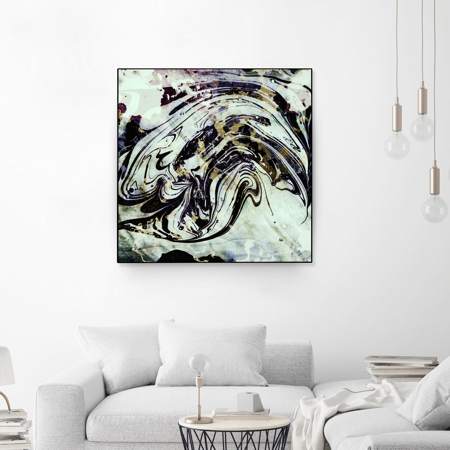 black gold marble by Haris Kavalla on GIANT ART - black digital painting