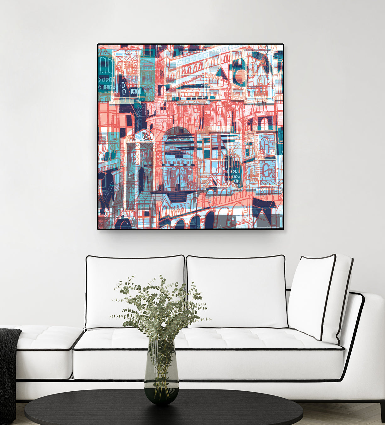 Downtown Funk by Insiyah Shahpurwalla on GIANT ART - orange photo illustration