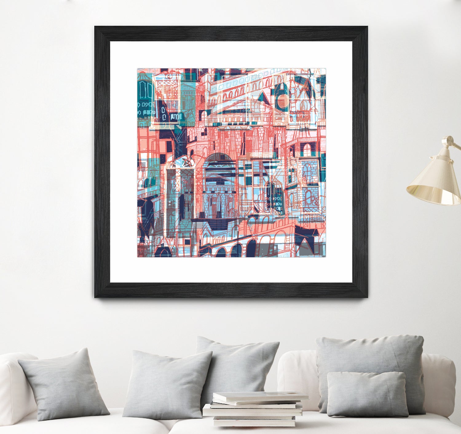 Downtown Funk by Insiyah Shahpurwalla on GIANT ART - orange photo illustration