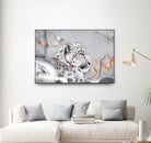 Snow leopard by Sarah Arthur on GIANT ART - gray photo illustration